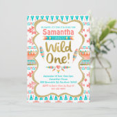 Invitation Un anniversaire sauvage, fille 1er anniversaire, t (Debout devant)