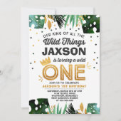 Invitation Un anniversaire sauvage sauvage de choses (Devant)