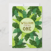 Invitation Un anniversaire sauvage sauvage de l'aventure | un (Dos)