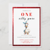 Invitation Un anniversaire stupide d'oie (Devant)