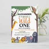Invitation Un Anniversaire Un Peu Sauvage (Debout devant)