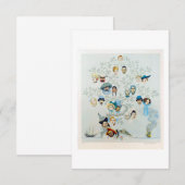 Invitation Un arbre généalogique 1959 Portrait (Devant / Derrière)