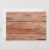 Invitation Un arbre vert rustique 1er anniversaire (Dos)