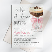 Invitation Un Arc En Rose Proche D'un Ruban Rose Espresso Mar