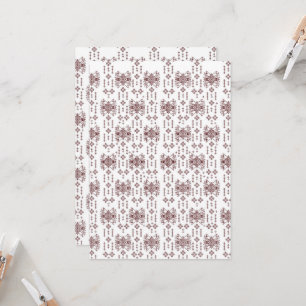 Invitation un arrière - plan blanc avec un motif rouge dessus