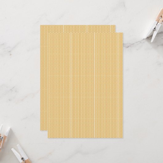 Invitation un arrière - plan jaune et blanc avec un (Devant/Arrière en situation)