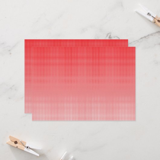 Invitation un arrière - plan rouge et blanc avec de petits ca (Devant/Arrière en situation)