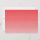 Invitation un arrière - plan rouge et blanc avec de petits ca (Dos)