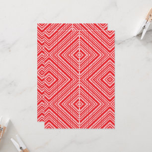 Invitation un arrière - plan rouge et blanc avec un motif dia