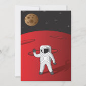 Invitation Un astronaute sur Mars Space Explorer Red Planet (Devant)