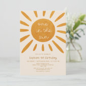 Invitation Un Au Soleil 1Er Anniversaire (Debout devant)