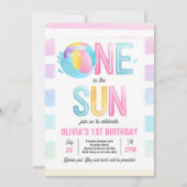 Invitation Un Au Soleil 1Er Anniversaire Pool Party (Devant)