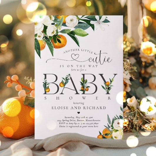Invitation Un autre Little Cutie se trouve sur le Baby shower