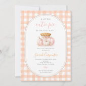 Invitation Un Baby shower À Tarte Un Peu Cutie (Devant)