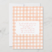 Invitation Un Baby shower À Tarte Un Peu Cutie (Dos)