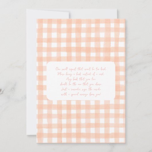 Invitation Un Baby shower À Tarte Un Peu Cutie (Dos)