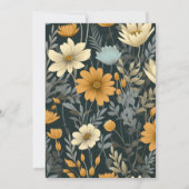 Invitation Un Baby shower À Thème Nature Vert Un Peu Fleur sa (Dos)