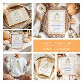 Invitation Un Baby shower Aquarelle Un Peu Citrouille