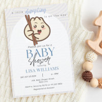 Un Baby shower Asiatique Dusty Bao Bao Bleu Doux