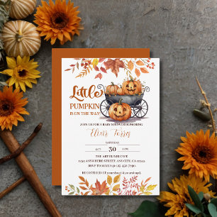 Invitation Un Baby shower Automne D'Halloween Un Peu Citrouil
