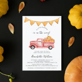 Invitation Un Baby shower Automne Rustique Un Peu Citrouille