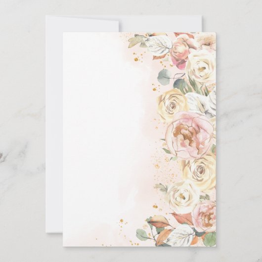 Invitation Un Baby shower Automne Un Peu Citrouille (Dos)