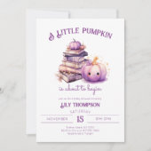Invitation Un Baby shower Automne Un Peu Citrouille (Devant)