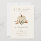 Invitation Un Baby shower Automne Un Peu Citrouille (Devant)