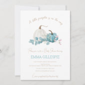 Invitation Un Baby shower Automne Un Peu Citrouille (Devant)