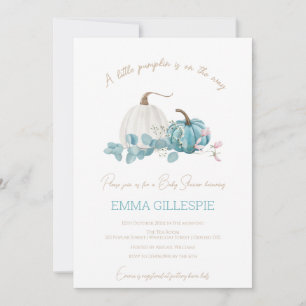 Invitation Un Baby shower Automne Un Peu Citrouille
