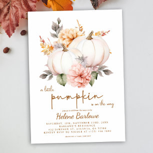 Invitation Un Baby shower Automne Un Peu Citrouille