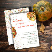 Invitation Un Baby shower Automne Un Peu Citrouille