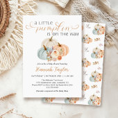Invitation Un Baby shower Automne Un Peu Citrouille