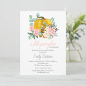 Invitation Un Baby shower Automne Un Peu Citrouille (Debout devant)