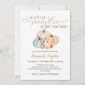 Invitation Un Baby shower Automne Un Peu Citrouille (Devant)
