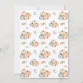 Invitation Un Baby shower Automne Un Peu Citrouille (Dos)