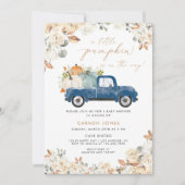 Invitation Un Baby shower Automne Un Peu Citrouille | Camion  (Devant)