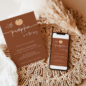 Invitation Un Baby shower Automne Un Peu Citrouille | Neutre