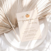 Invitation Un Baby shower Automne Un Peu Citrouille | Neutre