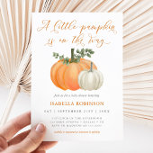 Invitation Un Baby shower Automne Un Peu Citrouille | Neutre 