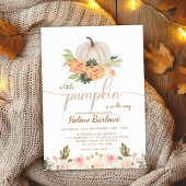 Invitation Un Baby shower Boho Automne Un Peu Citrouille