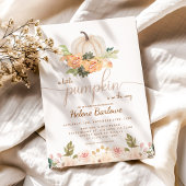 Invitation Un Baby shower Boho Automne Un Peu Citrouille