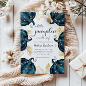 Invitation Un Baby shower céleste Floral Un Peu Citrouille