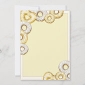 Invitation Un Baby shower d'aquarelle doux pour bébé beignets (Dos)