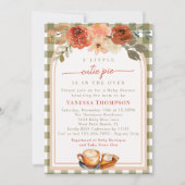 Invitation Un Baby shower D'Automne Floral Un Peu Élégant À L (Devant)