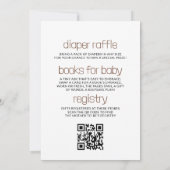 Invitation Un Baby shower d'automne neutre pour un lapin doux (Dos)