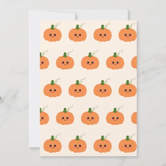 Invitation Un Baby shower d'automne neutre pour un peu Citrou (Dos)