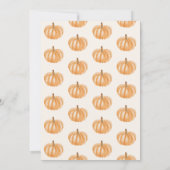 Invitation Un Baby shower d'automne neutre pour un peu Citrou (Dos)