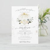 Invitation Un Baby shower d'automne neutre pour un peu Citrou (Debout devant)