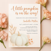 Invitation Un Baby shower d'automne neutre pour un peu Citrou